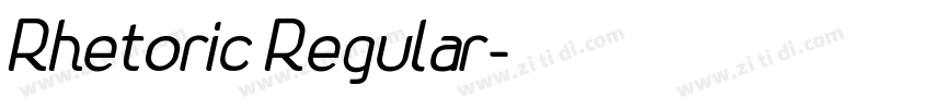 Rhetoric Regular字体转换 Rhetoric Regular字体转换